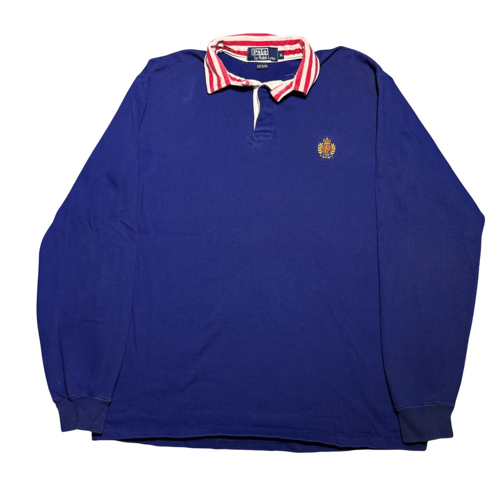 Vintage Polo Ralph Lauren Rugby Shirt XL Made in USA